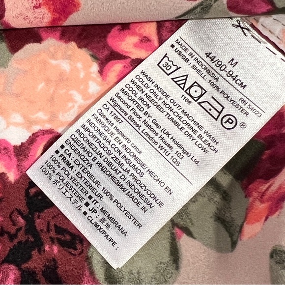 Banana Republic Cascade Ruffle Caramel Lucia Floral Sleeveless Blouse Top Medium - Picture 5 of 8